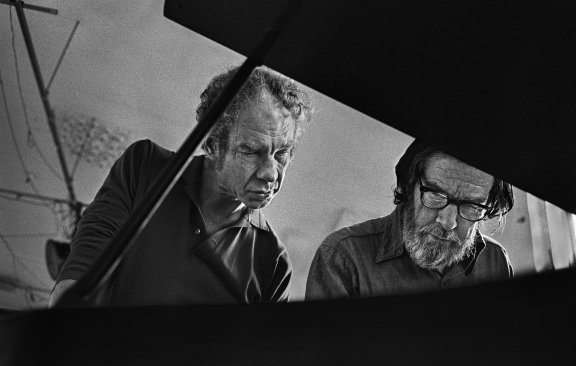 Merce Cunningham et John Cage, Westbeth, 1972 © James Klosty