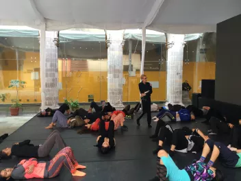 Workshop Répertoire par Mathilde Monnier, Caravane Mexique 2017 © CN D