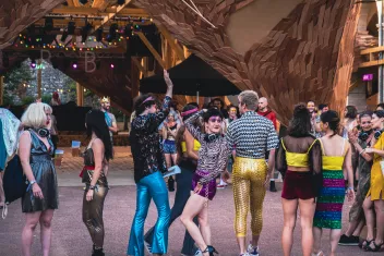 Photo of dancers at a party at Les Subs in Lyon 