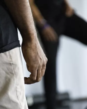 Close-up of a hand and forearm