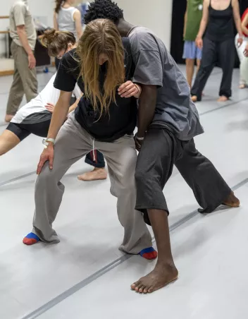 Photo of a dance workshop during Camping 2025