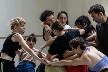 Photo of a dance workshop during Camping 2024