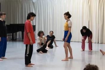 Photo of a dance workshop during Camping 2024