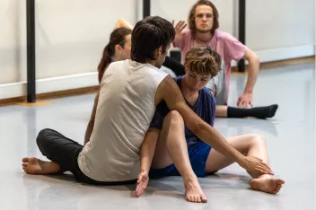 Photo of a dance workshop during Camping 2024