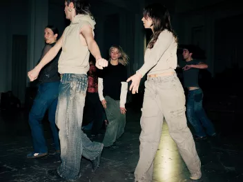 photo of people dancing in smart casual clothes