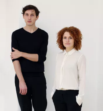 Portrait photo de Liz Santoro et Pierre Godard