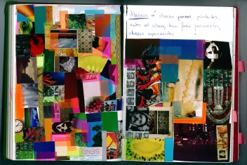 photo d'un carnets de création de La Ribot